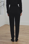 BASERANGE Loose Fit Sports Pants Made in Portugal BAS-FSP-HEI Black Italian Wool FSP